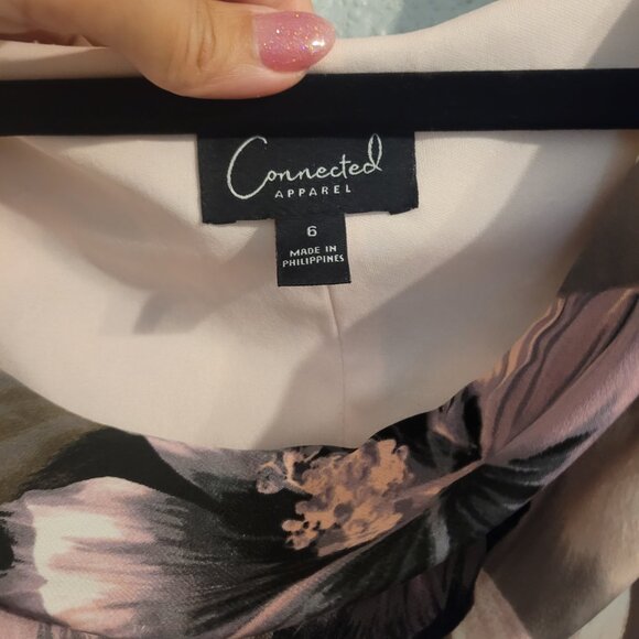 Connected Apparel Floral Sheath Dress - Picture 2 of 3